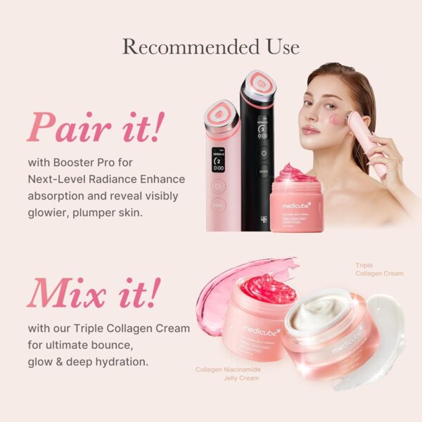 Pro Beauty Tip | Mix Collagen Jelly Cream + Triple Collagen Cream for ultimate bounce, glow & deep hydration. Tailor your glow - your skin, your blend. | For Oily Skin - Jelly Cream 2, Erasing Cream 1 | For Normal & Combination Skin - Jelly Cream 1, Erasing Cream 1 | For Dry & Sensitive Skin - Jelly Cream 1, Erasing Cream 2
