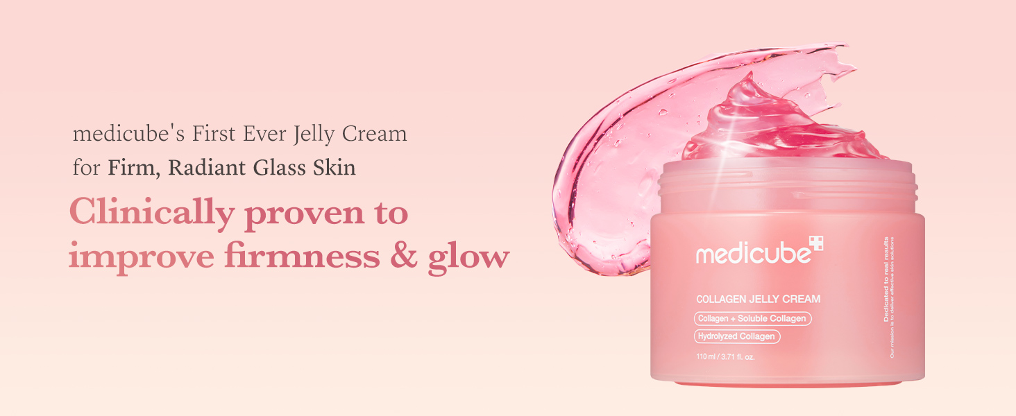Medicube Collagen Jelly Cream | Medicube's First Ever Jelly Cream for Firm, Radiant Glass Skin | Clinically proven to improve firmness & glow