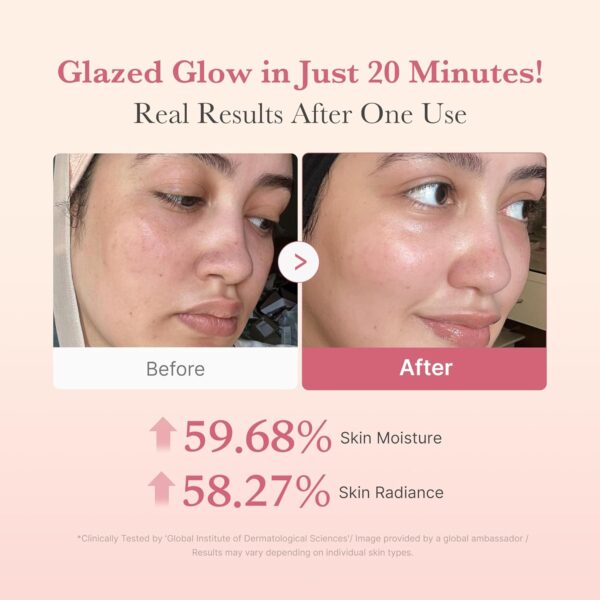 Medicube - Collagen Milk Toning Wrapping Mask | Glazed Glow in Just 20 Minutes | Real Results After One Use | +59.68% Skin Moisture | +58.27% Skin Radiance | * Clinically Tested by 'Global Institute of Dermatological Sciences'. Image provided by a global ambassador. Results may vary depending on individual skin types.
